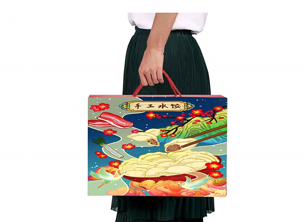 国潮插画|手工水饺