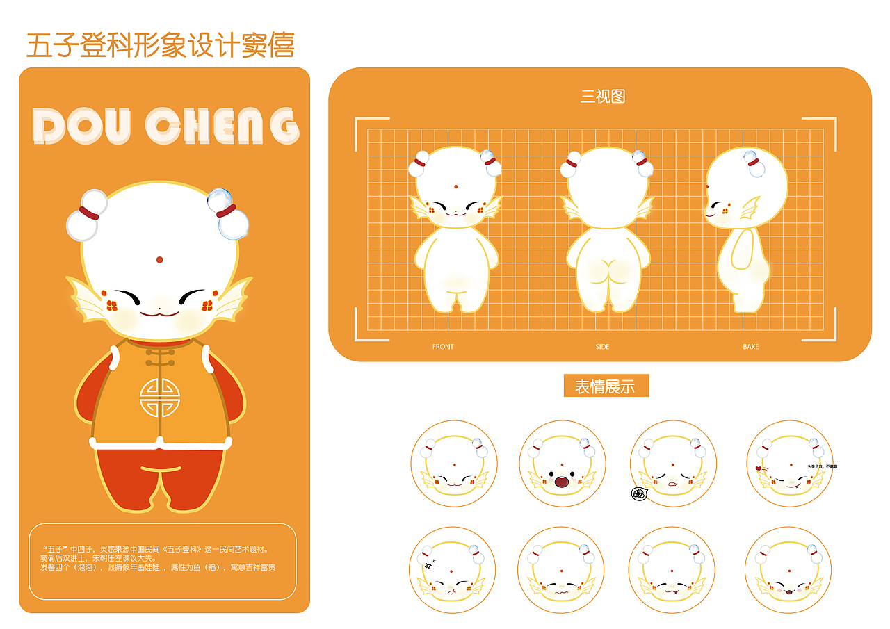 作业记录 五子登科IP形象设计