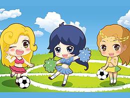 肖小月原创动漫IP—闪亮足球宝贝