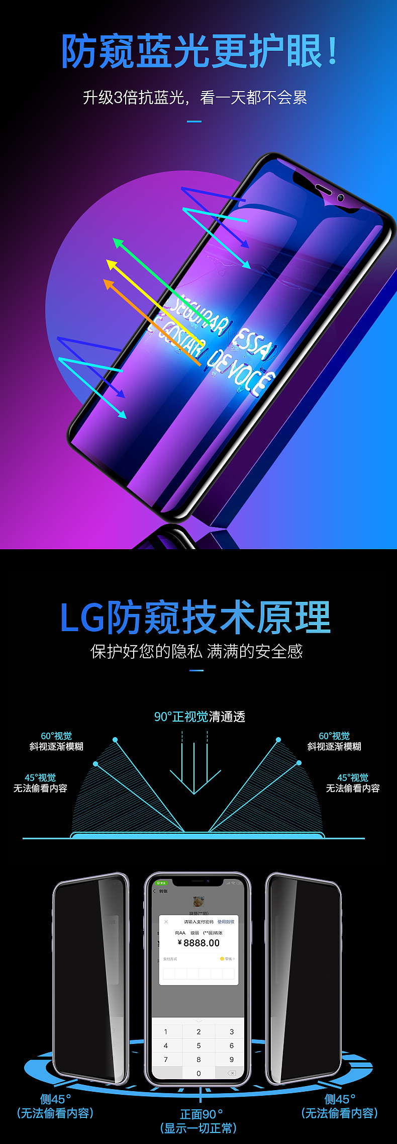 苹果11防窥蓝光