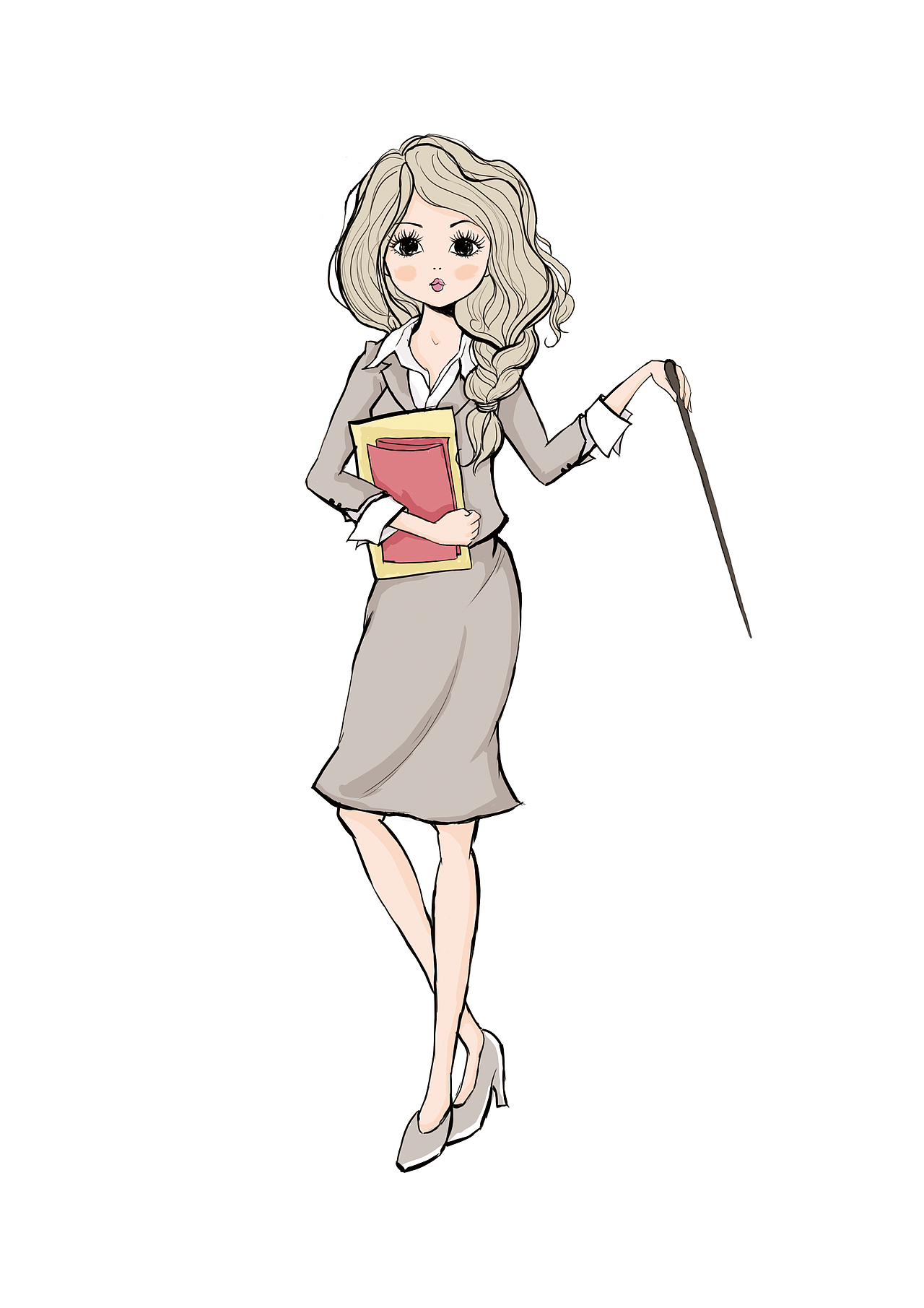 优酸乳《瘦小白》卡通人物形象设计