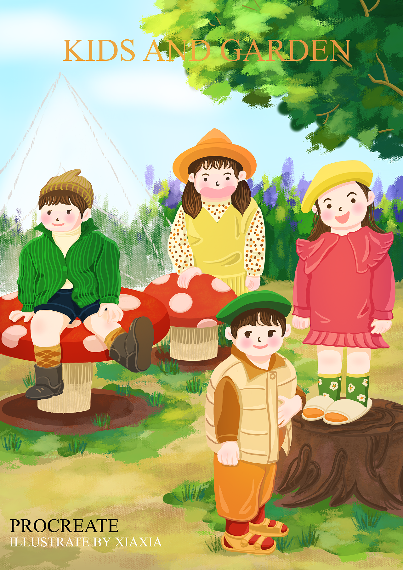 小朋友的秘密花园之五|插画|儿童插画|冬小胖 - 原创作品 - 站酷