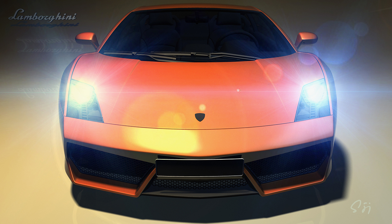 年前最后一发。兰博基尼盖拉多。。（图ZODI4MzMwOA==） - 机械/交通 - 站酷设计师_海绵身上好多洞原创素材 - 站酷ZCOOL