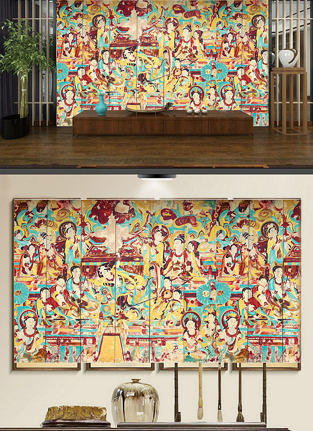 大漆屏风（图ZMTIxOTU5ODM2） - 绘画 - 站酷设计师依山漆作原创素材 - 站酷ZCOOL