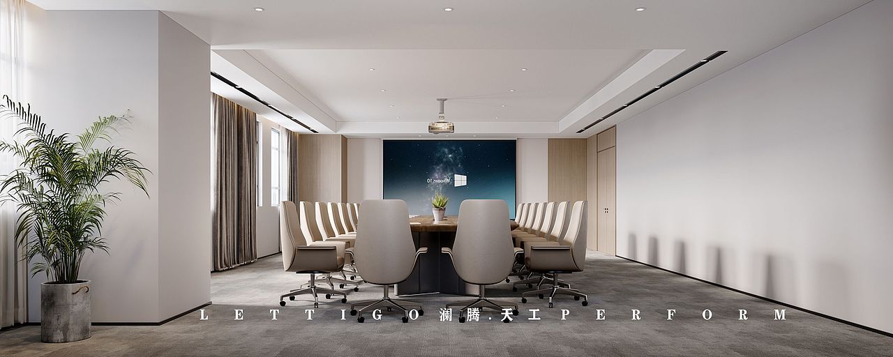 现代办公空间|办公装修设计（图ZMzM3ODEzOTY0） - 商业空间设计 - 站酷设计师DesignerZtt186原创素材 - 站酷ZCOOL