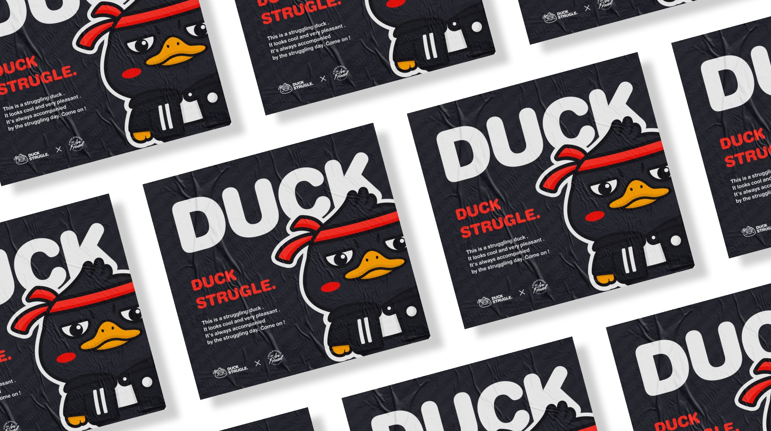 奋斗鸭duck卡通形象设计|平面|ip形象|阿成_logo