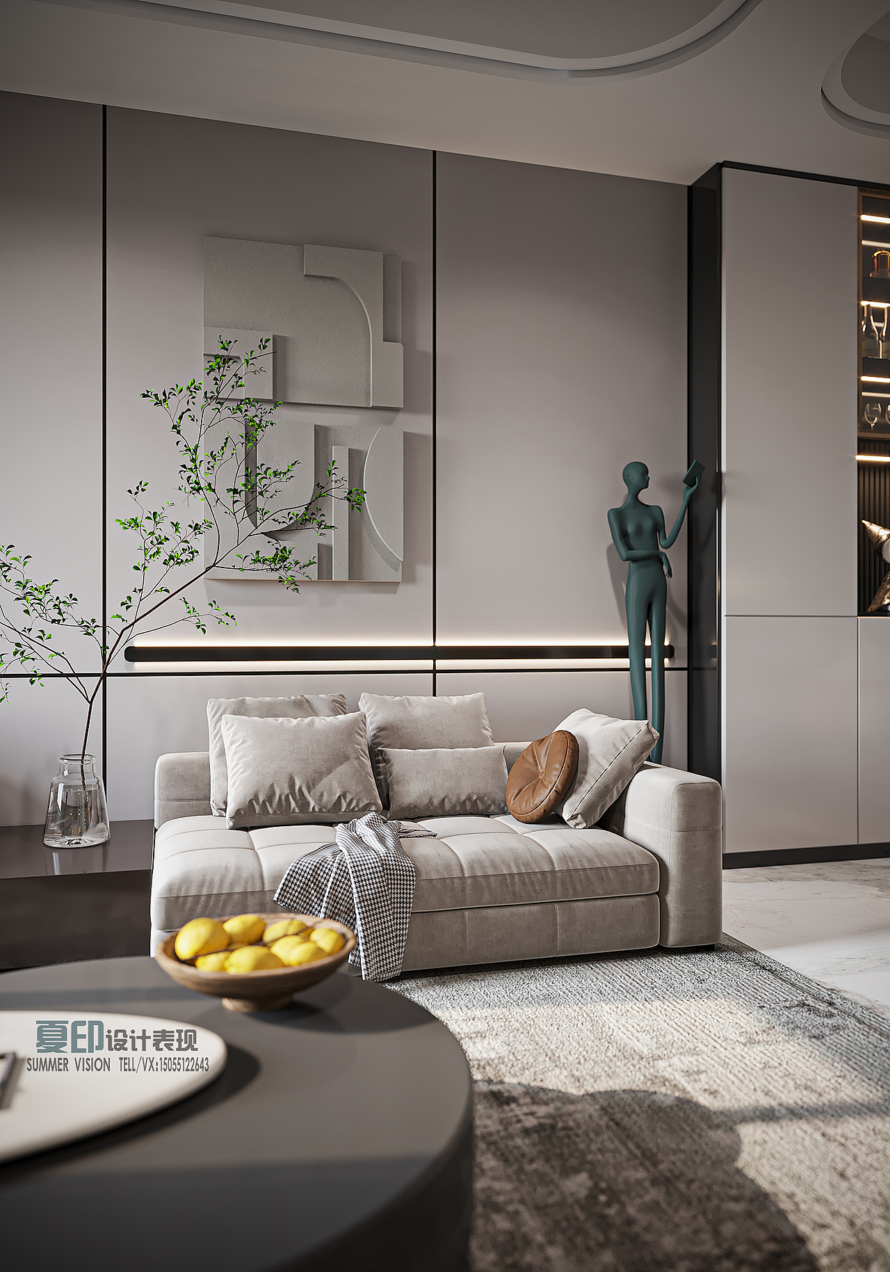 夏印设计表现//现代轻奢