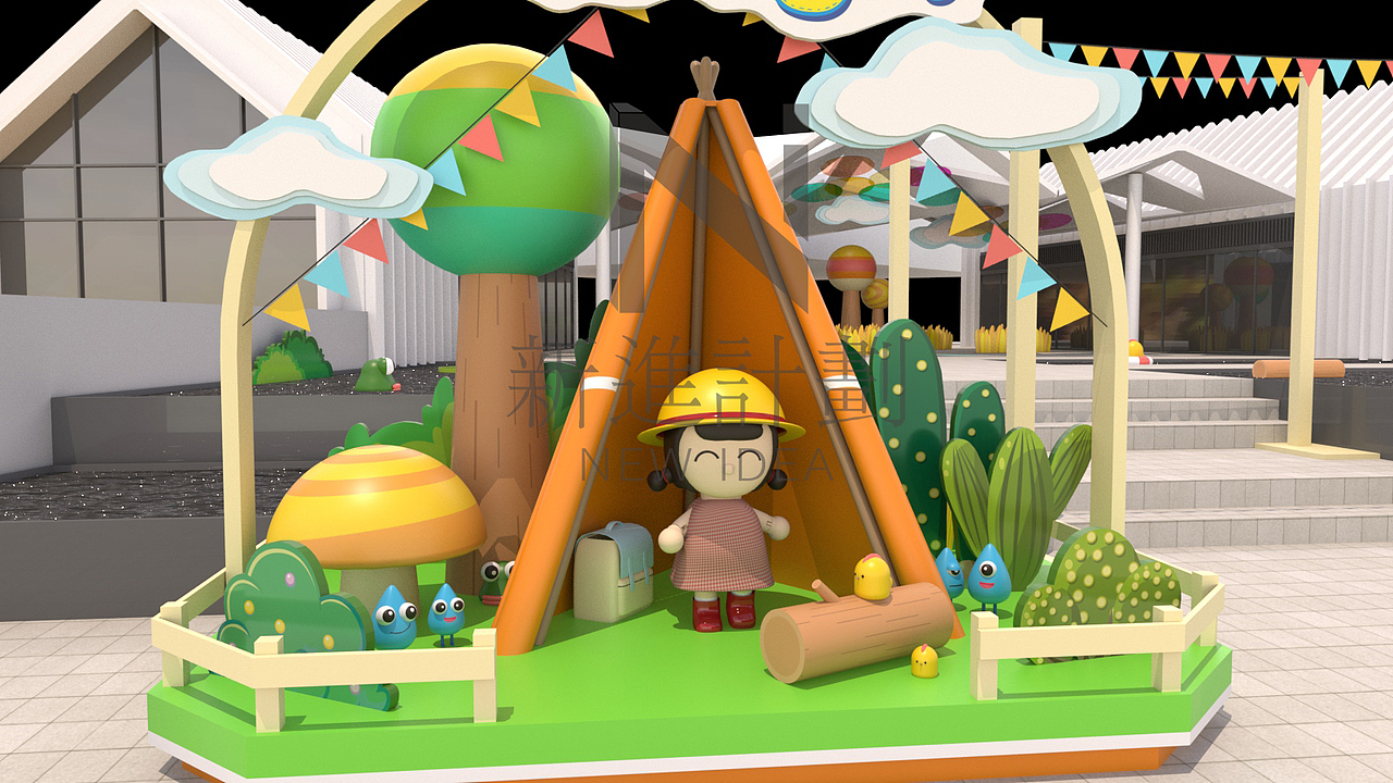 地产小镇项目IP美陈展示（图ZMjc3OTIzMTQ0） - 其他三维 - 站酷设计师新進计划原创素材 - 站酷ZCOOL