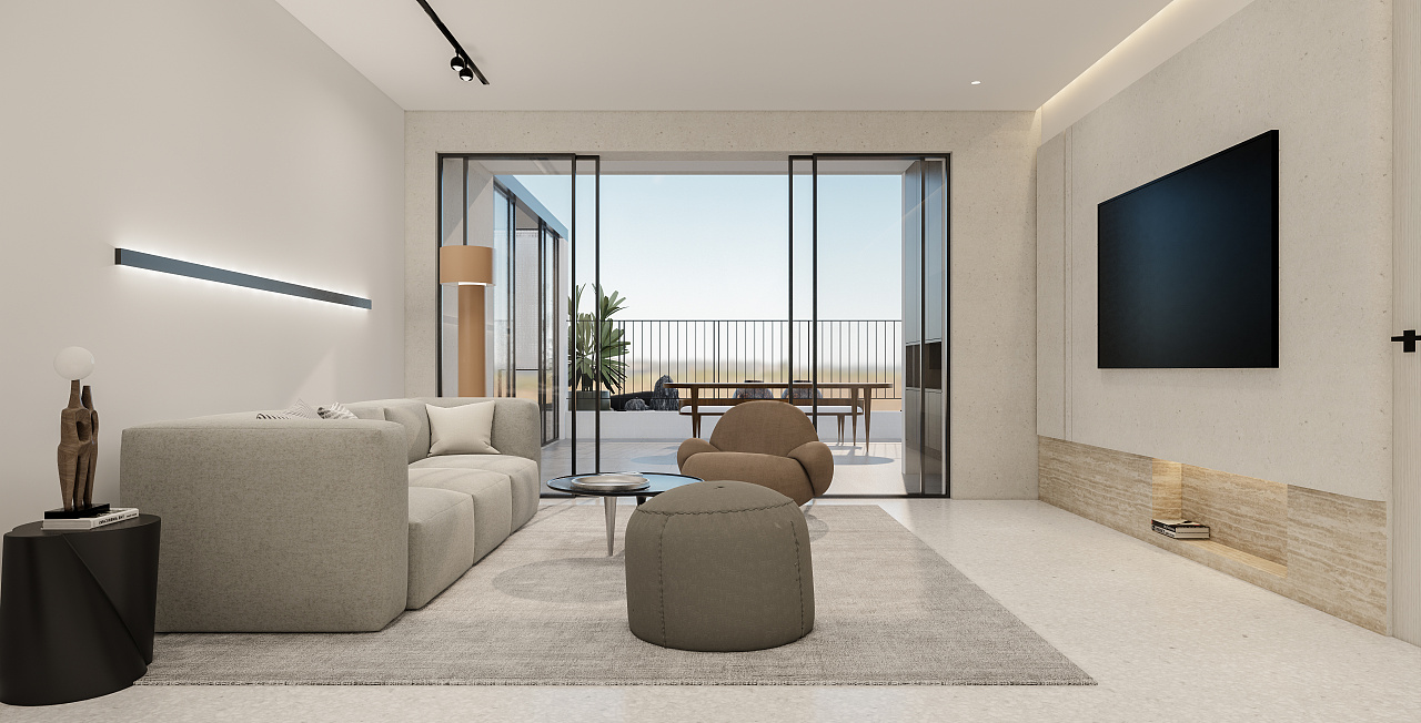 enscape26渲染冬日花园