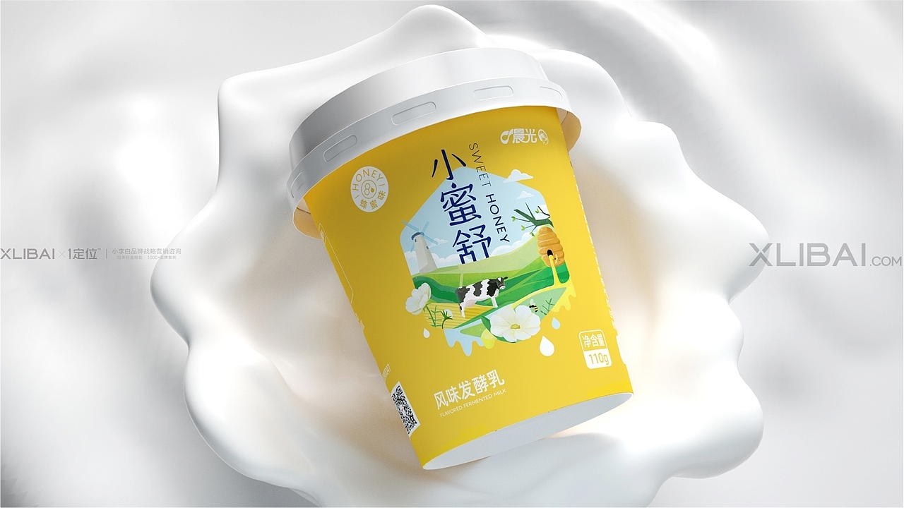 包装 | 晨光蜂蜜酸奶产品包装策略设计 | 小李白(图ZMjU1NjQzMjcy) - 包装 - 站酷设计师小李白广告策划原创素材 - 站酷ZCOOL