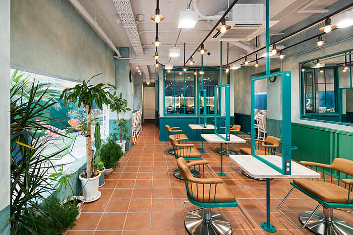 成都美容美发店设计|美发沙龙设计（图ZMjY1MjAyNDc2） - 商业空间设计 - 站酷设计师餐饮装修设计原创素材 - 站酷ZCOOL