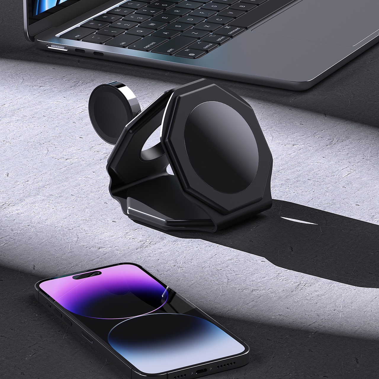 八边形三合一折叠无线充（图ZMzI0NjkzMjgw） - 其他平面 - 站酷设计师04当年情原创素材 - 站酷ZCOOL