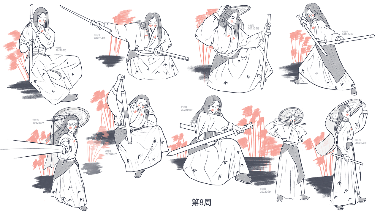 2022年度插画&速写练习总结(图ZMzI3MDY1NTk2) - 创作习作 - 站酷设计师SY随缘原创素材 - 站酷ZCOOL