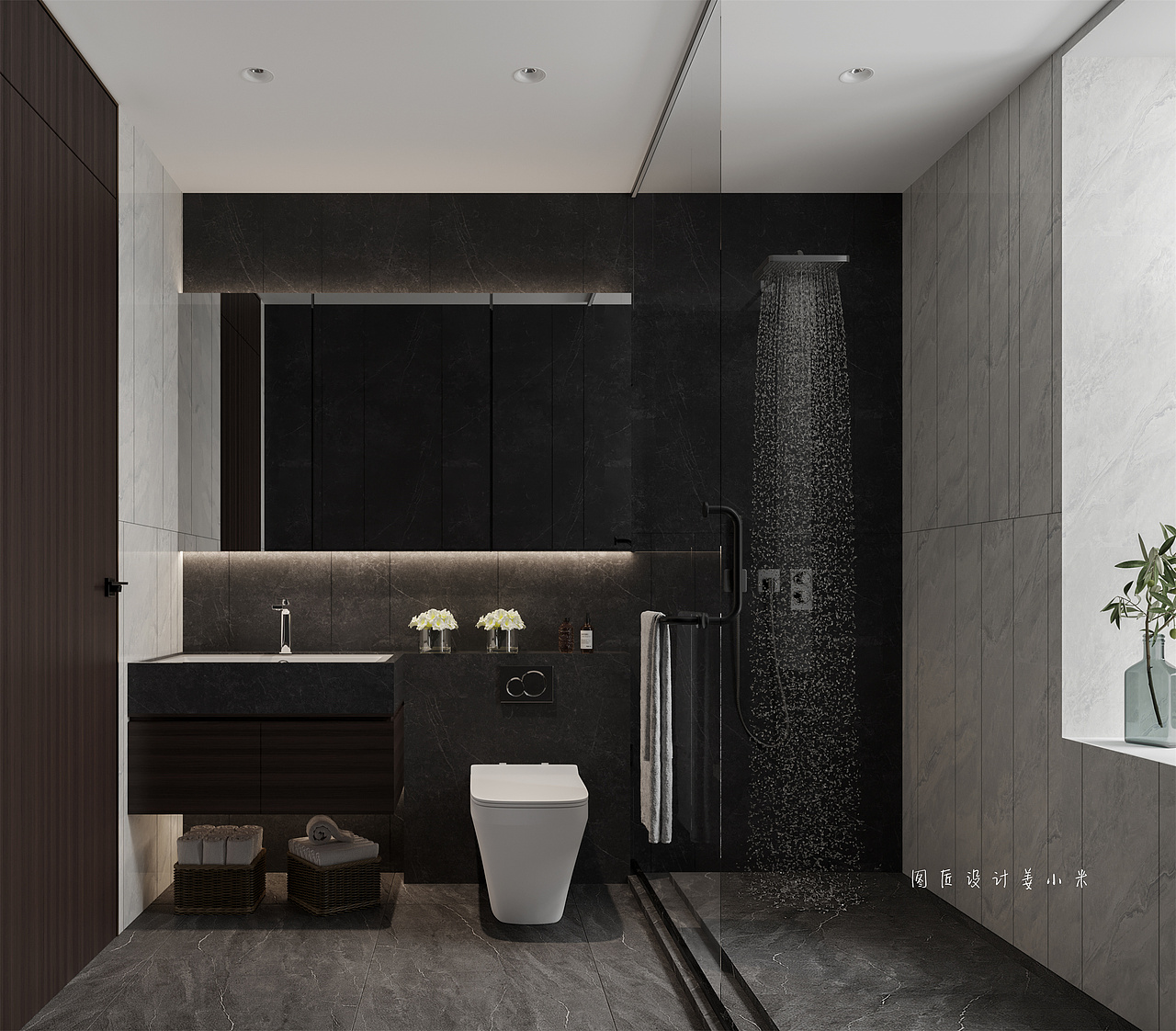 现代别墅设计中，黑白灰色调成为了一种时尚高雅的选择