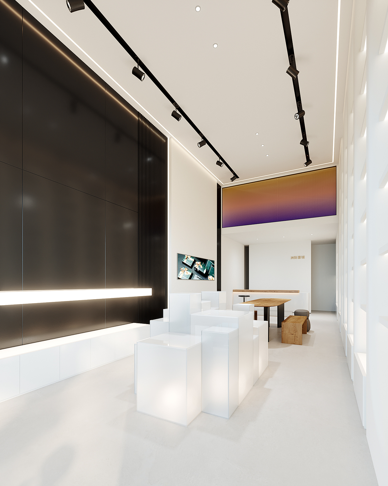 鸿烨表现|简约高端店铺设计