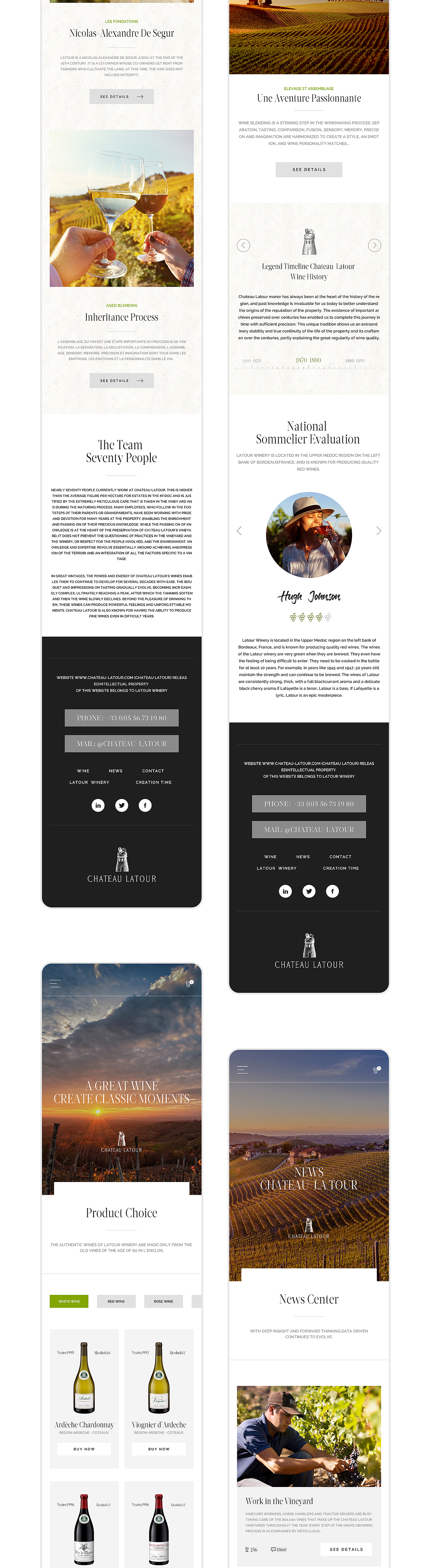 拉图红酒官网 Chateau Latour web design(图ZMTYyNDEyMjky) - 企业官网 - 站酷设计师周仟原创素材 - 站酷ZCOOL