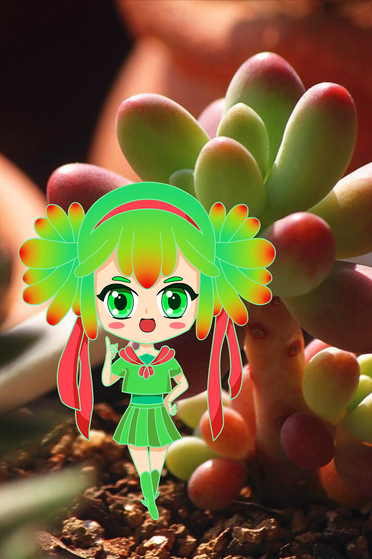 多肉植物拟人形象设计