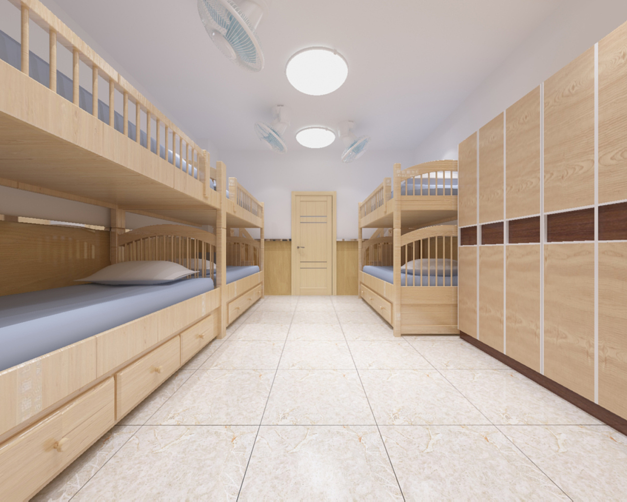 大学寝室居住空间设计（2人，4人，6人寝室）|空间|家装设计|千囚栀愿 - 原创作品 - 站酷 (ZCOOL)