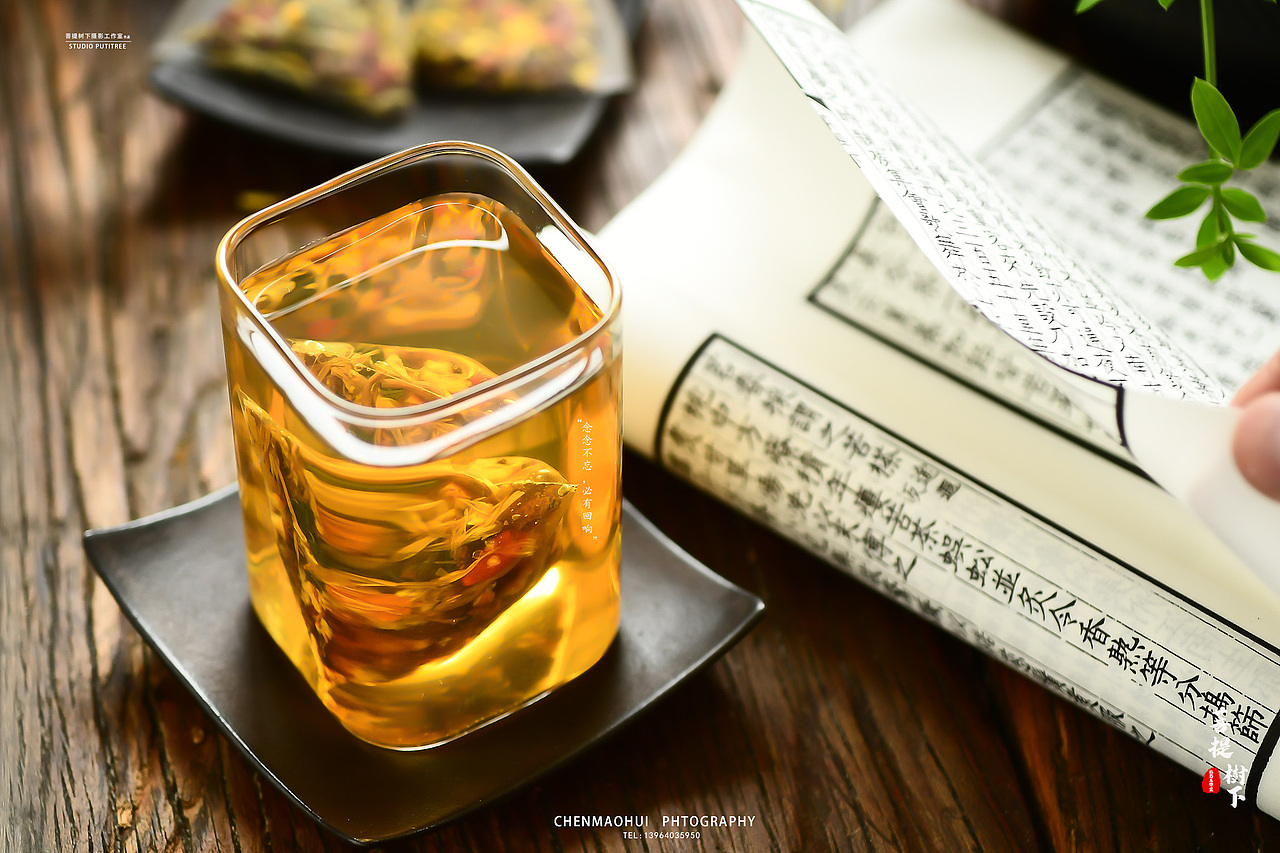 蒲公英红茶和胖大海菊花（图ZMjA5NjkyNzMy） - 产品摄影 - 站酷设计师摄影师陈茂辉原创素材 - 站酷ZCOOL