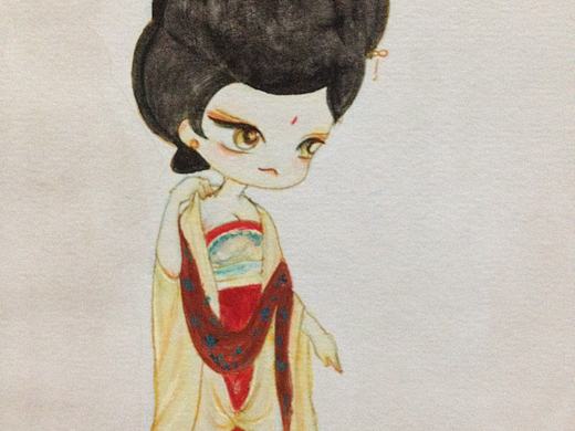 水彩q版古装人物和其它