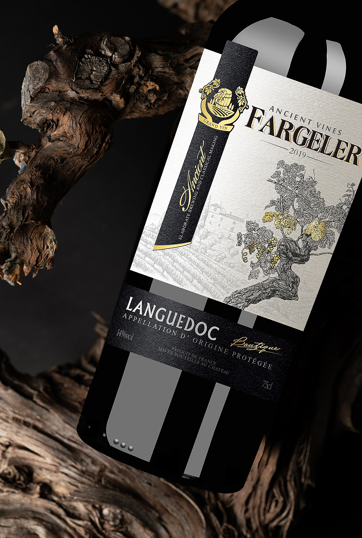 红酒酒标设计葡萄酒酒标包装