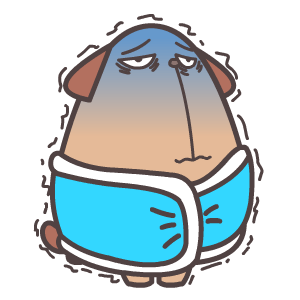 屌丝狗是一只有着啤酒肚的狗狗形象,周身土黄色,耳朵和尾巴为棕色