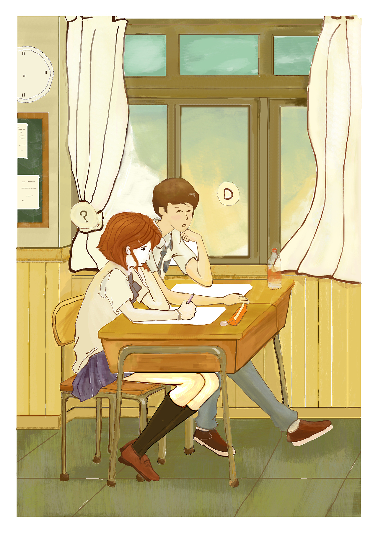 原创作品:同桌那年