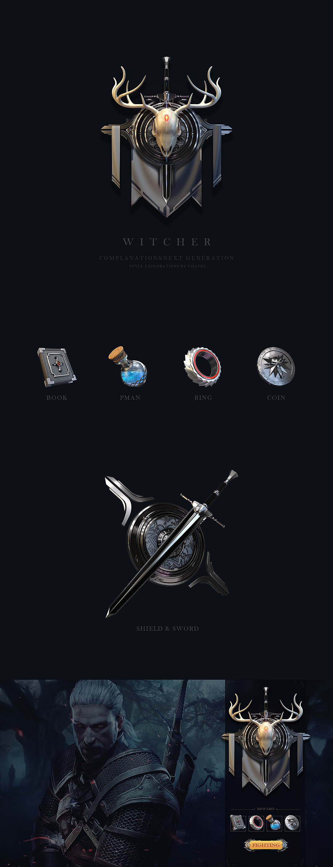 扁平结合次世代风格探索（图ZODQ3NjIxMjA=） - 游戏UI - 站酷设计师uilives原创素材 - 站酷ZCOOL