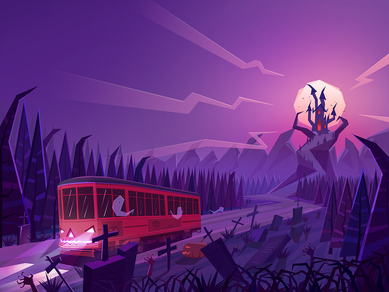 万圣节（图ZMTkzNjkzMTA0） - 商业插画 - 站酷设计师日光浴的咸鱼.原创素材 - 站酷ZCOOL