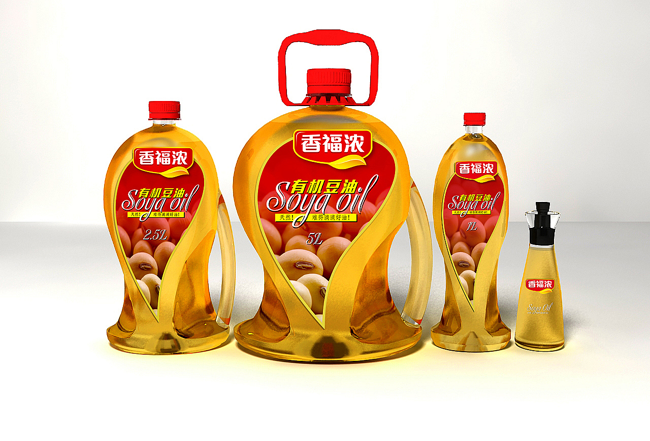 食用油瓶型设计（图ZMzI2ODQ2NDg=） - 包装 - 站酷设计师zhfiend原创素材 - 站酷ZCOOL