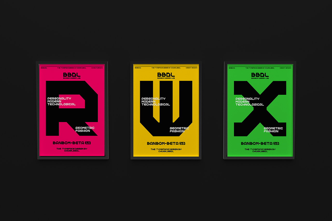 【字体】Banbom-Beta1.0英文字体设计