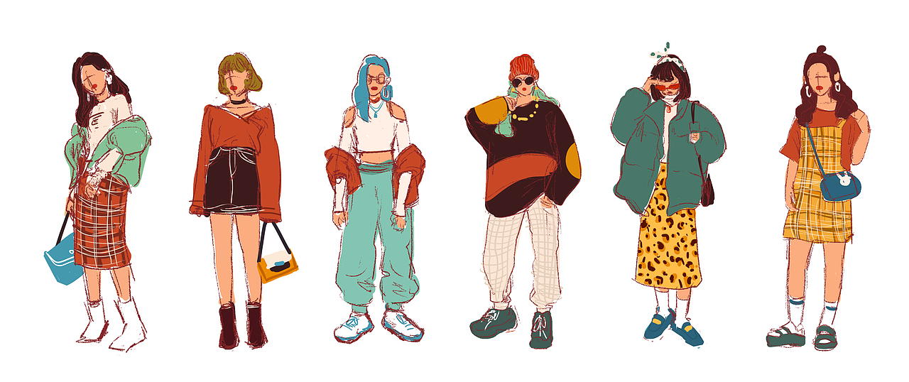 人物插画【小练习】