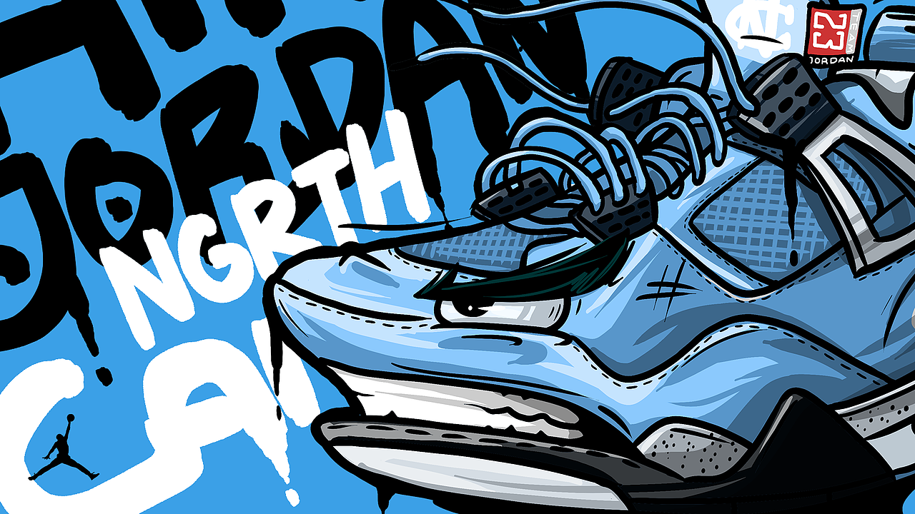 AJ1-5代球鞋拟人插画合集（图ZMjgxMTYyOTIw） - 新锐潮流插画 - 站酷设计师一圈大胡子原创素材 - 站酷ZCOOL