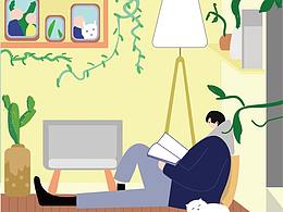 后来死活没改的AI第一次扁平插画