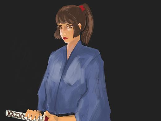 武士（个人主页-ZNDYzODY1MzY=） - 创作习作 - 站酷设计师隔岸看青山原创素材 - 站酷ZCOOL