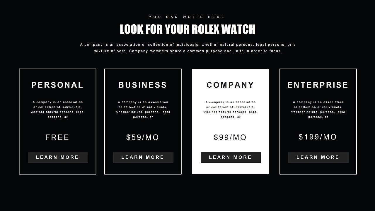 高端Rolex劳力士手表腕表宣传推广PPT模板（图ZNzgxMDMxOTI=） - PPT/Keynote - 站酷设计师MASEFAT工作室原创素材 - 站酷ZCOOL