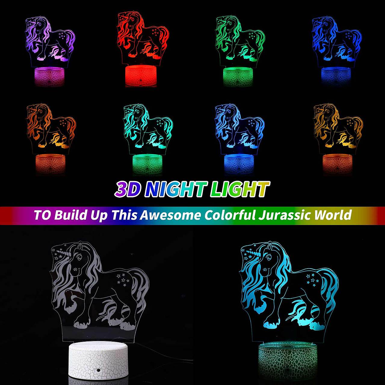 亚马逊3d灯主图设计