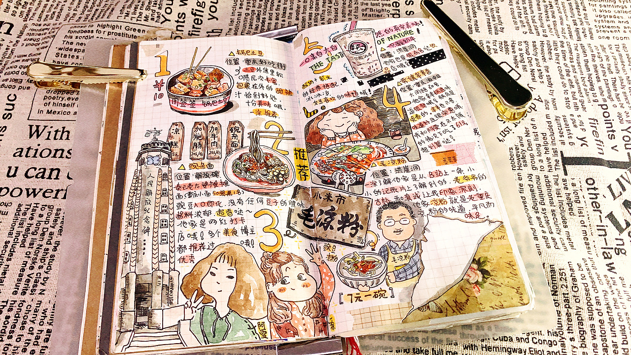 一涂的手帐分享（图ZMjA2Njk1MTMy） - 绘本 - 站酷设计师一涂小姐原创素材 - 站酷ZCOOL