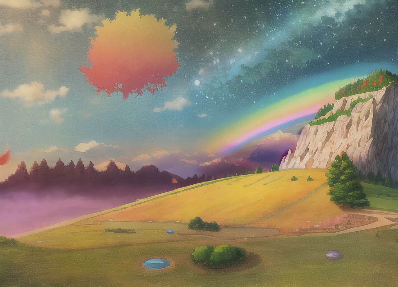 彩虹之峰（圖ZMzM1OTc4ODg4） - AI作品 - 站酷設(shè)計師十里桃花胭脂淚原創(chuàng)素材 - 站酷ZCOOL