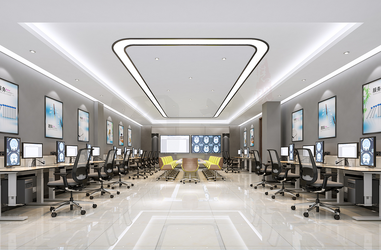 医院办公效果图（图ZMjQzNDA5OTI0） - 家装设计 - 站酷设计师Z59191846原创素材 - 站酷ZCOOL