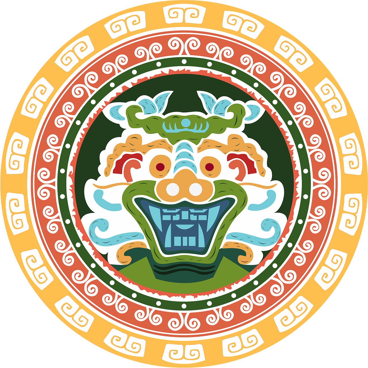 在装饰图案的设置上,以四象纹样的原型为基础,均为适合纹样,图案组织