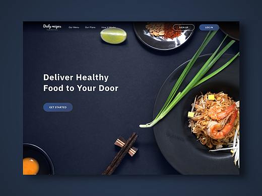 Daily UI - 着陆页