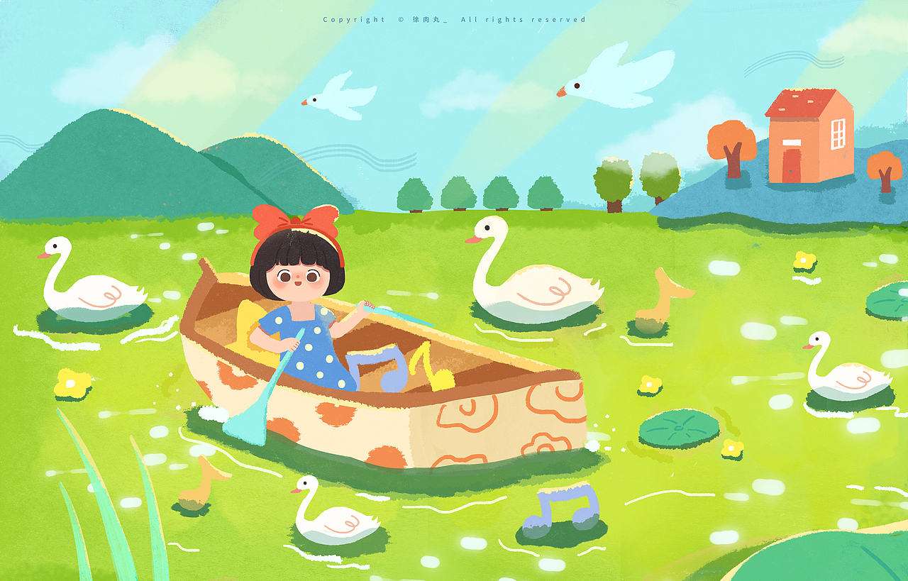 插画—寻乐之旅（图ZMjY4MjE4ODA4） - 创作习作 - 站酷设计师徐肉丸原创素材 - 站酷ZCOOL
