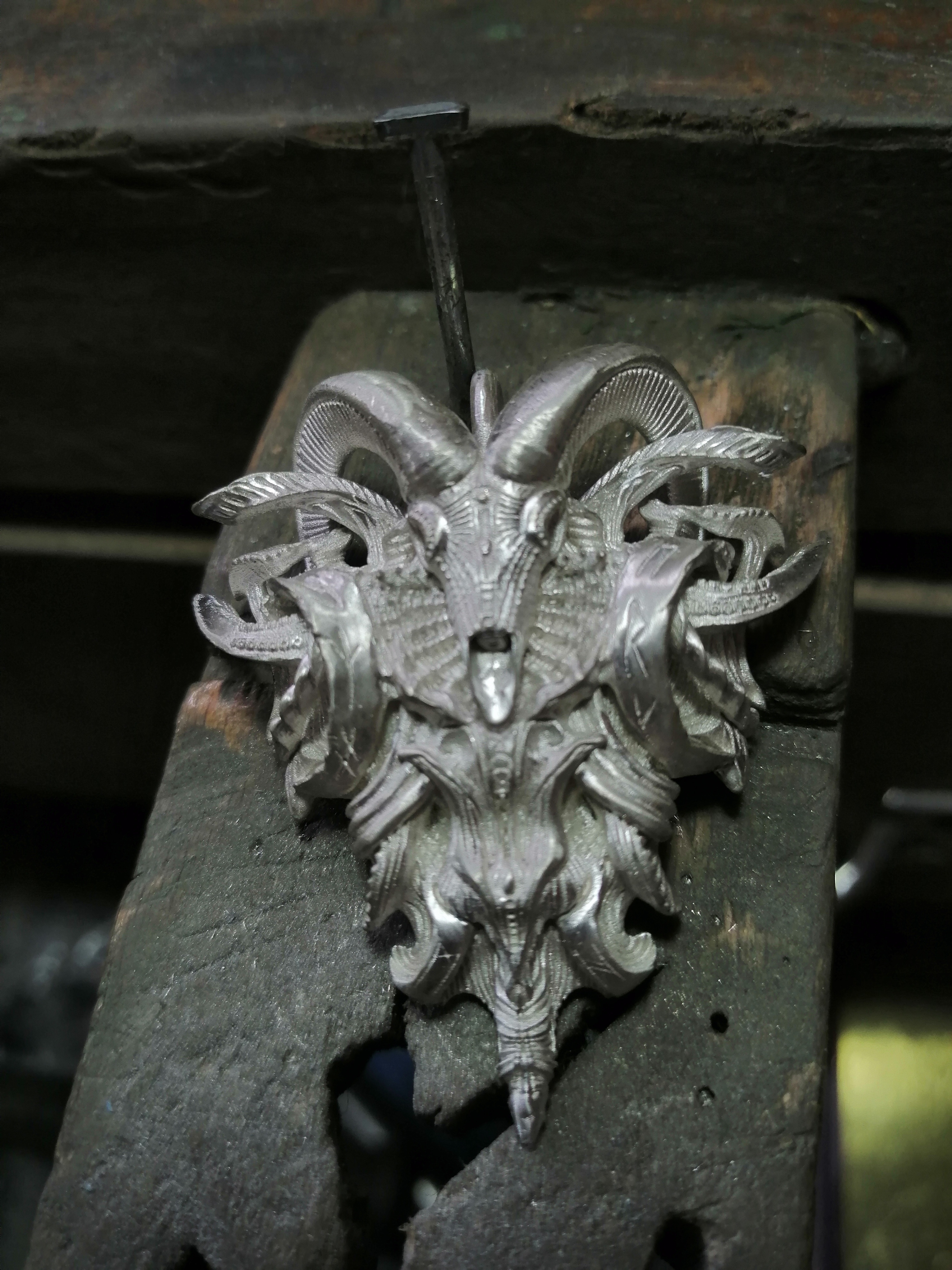 羊头吊坠的制作,期待成品