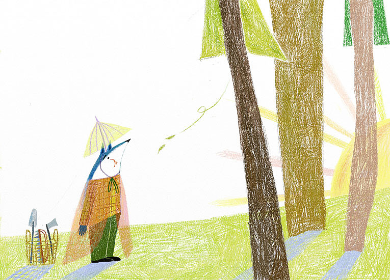 蓝狐狸和七棵树