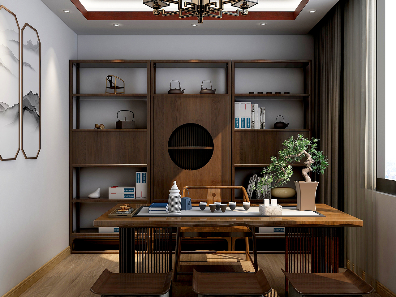 新中式书房