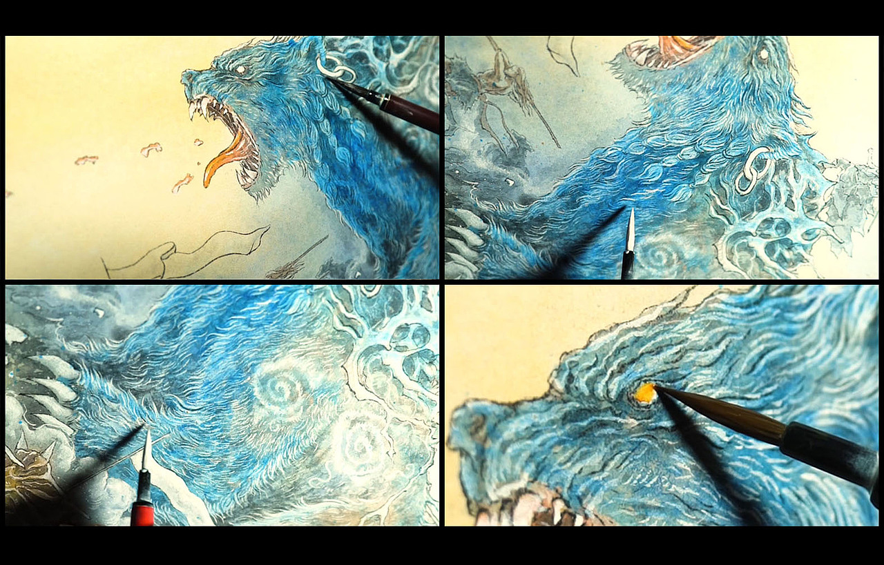 上古战争-黄帝VS蚩尤-涿鹿之战（图ZMjczMzU0NDIw） - 商业插画 - 站酷设计师弎丈原创素材 - 站酷ZCOOL