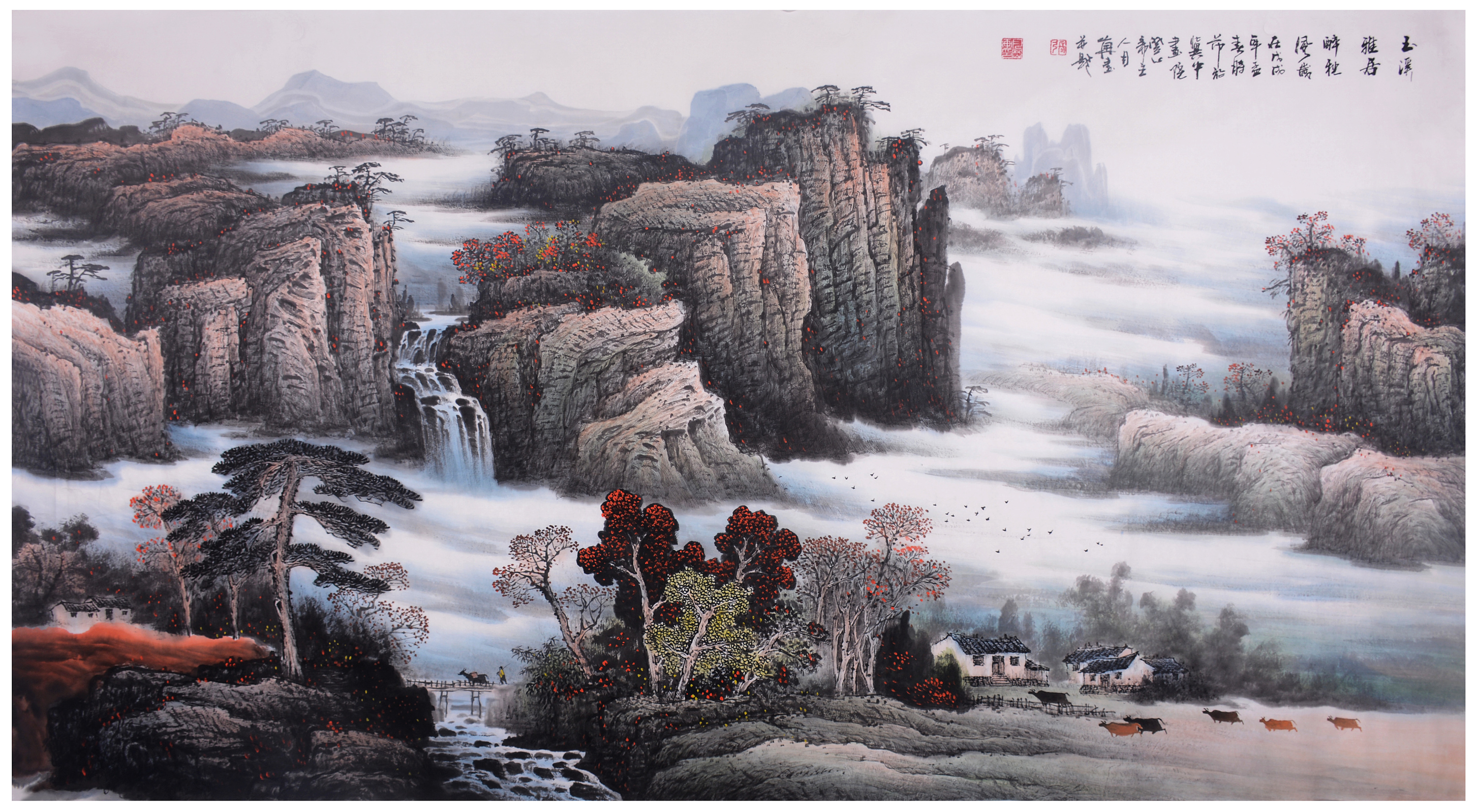 山水名家张月岗老师秋季个展原创精品合集