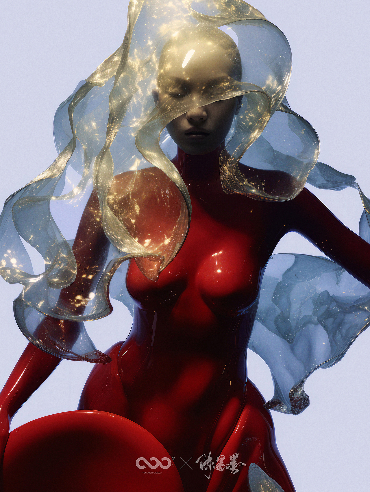 用AI拍摄的妆容大片