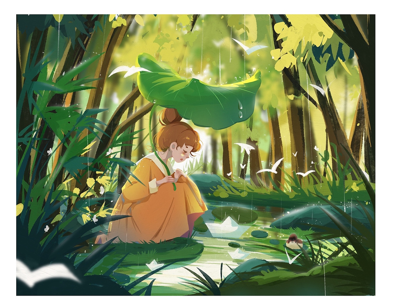 节气系列插画（图ZMzMxMTE4MTgw） - 商业插画 - 站酷设计师一把蒜原创素材 - 站酷ZCOOL